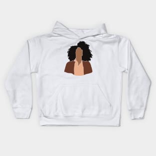 Black African Woman Kids Hoodie